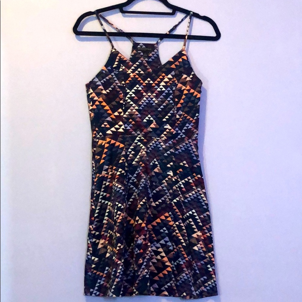 Banana Republic Racerback Fitted Flare Dress